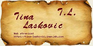 Tina Lasković vizit kartica